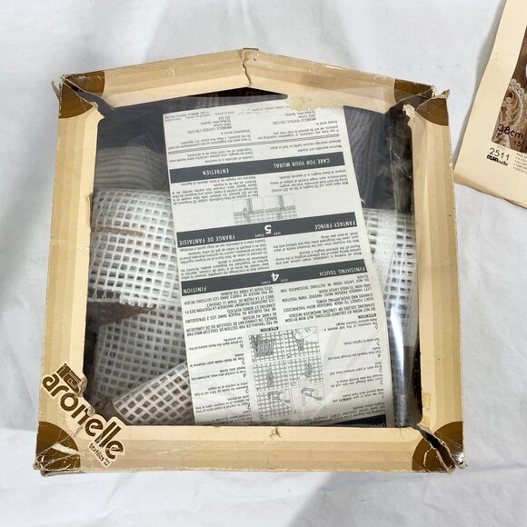 Vintage 70s Aronelle Wall Hanging Craft Kit Weaving Rug Hooking 2511 - Picture 4 of 5